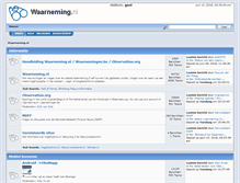 Tablet Screenshot of forum.waarneming.nl